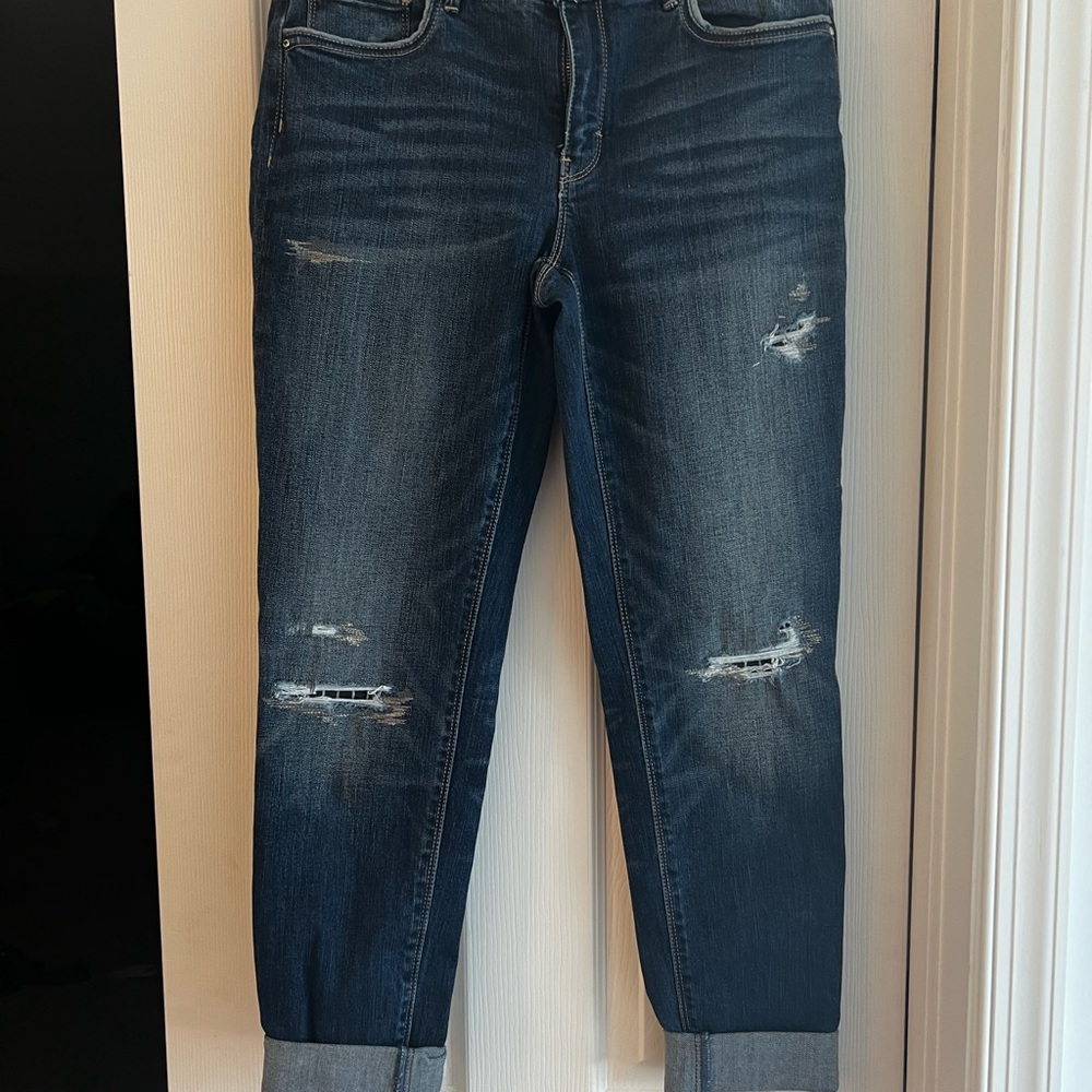 NWOT WHBM Women's Distressed Blue Jeans